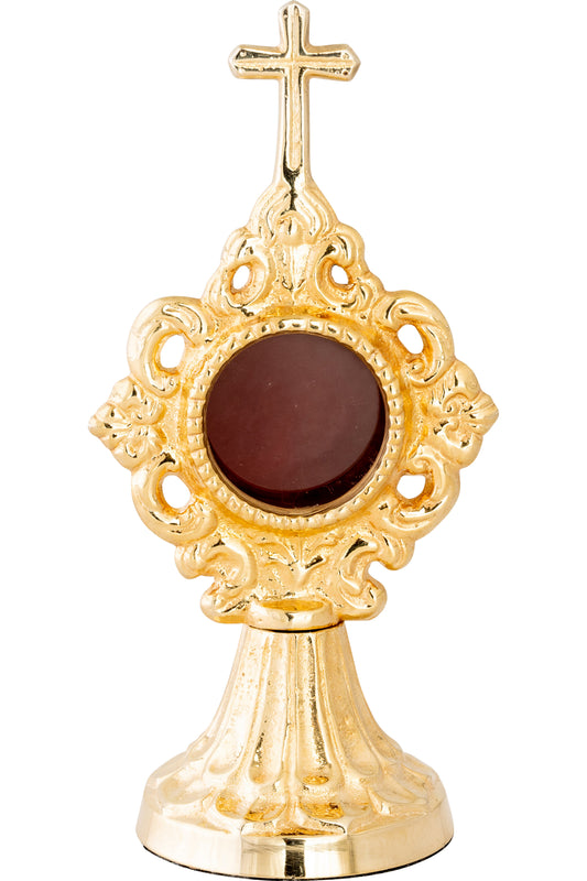 Reliquiario Dorato da Appoggio Altezza 17 cm