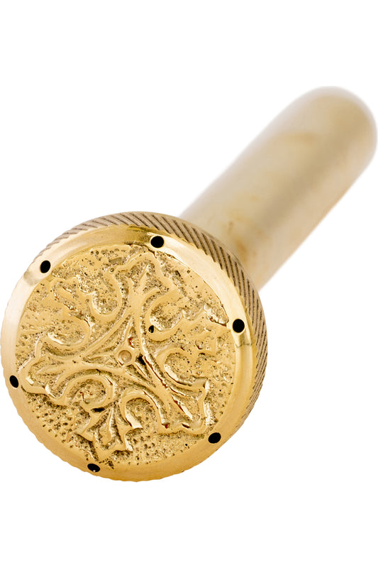Aspersorio in Ottone Dorato 20 cm