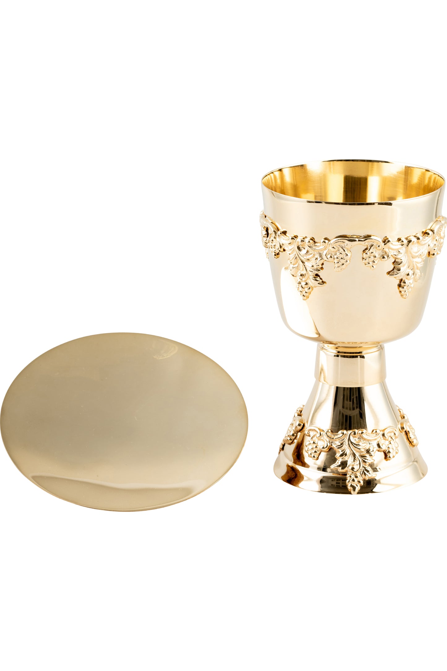 Calice in Ottone Dorato Altezza 17 cm