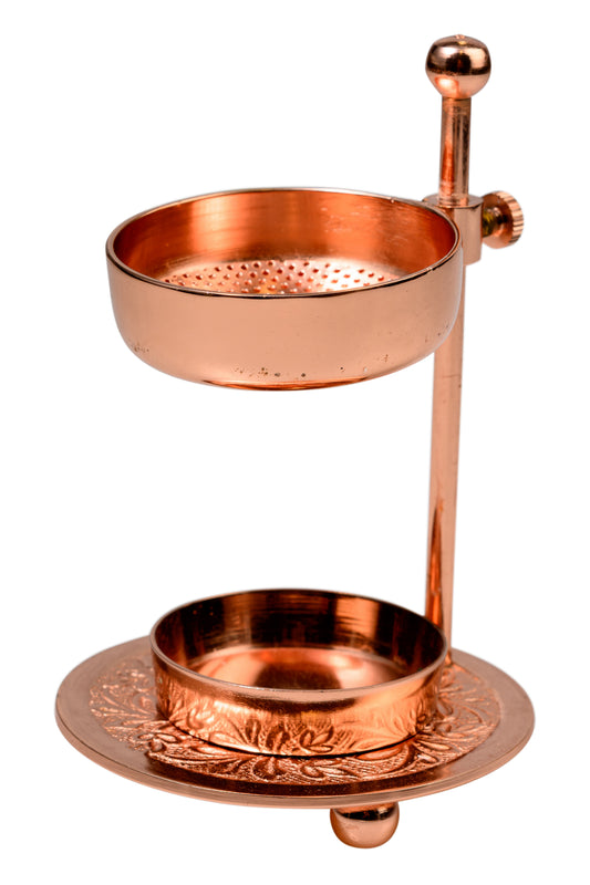 Brucia Incenso Dorato Rosa Regolabile Altezza 11 cm