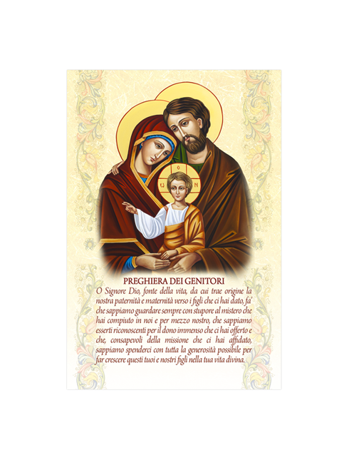 Diplomino in Carta Pergamena Preghiera dei Genitori 10x15 cm 100 Pezzi