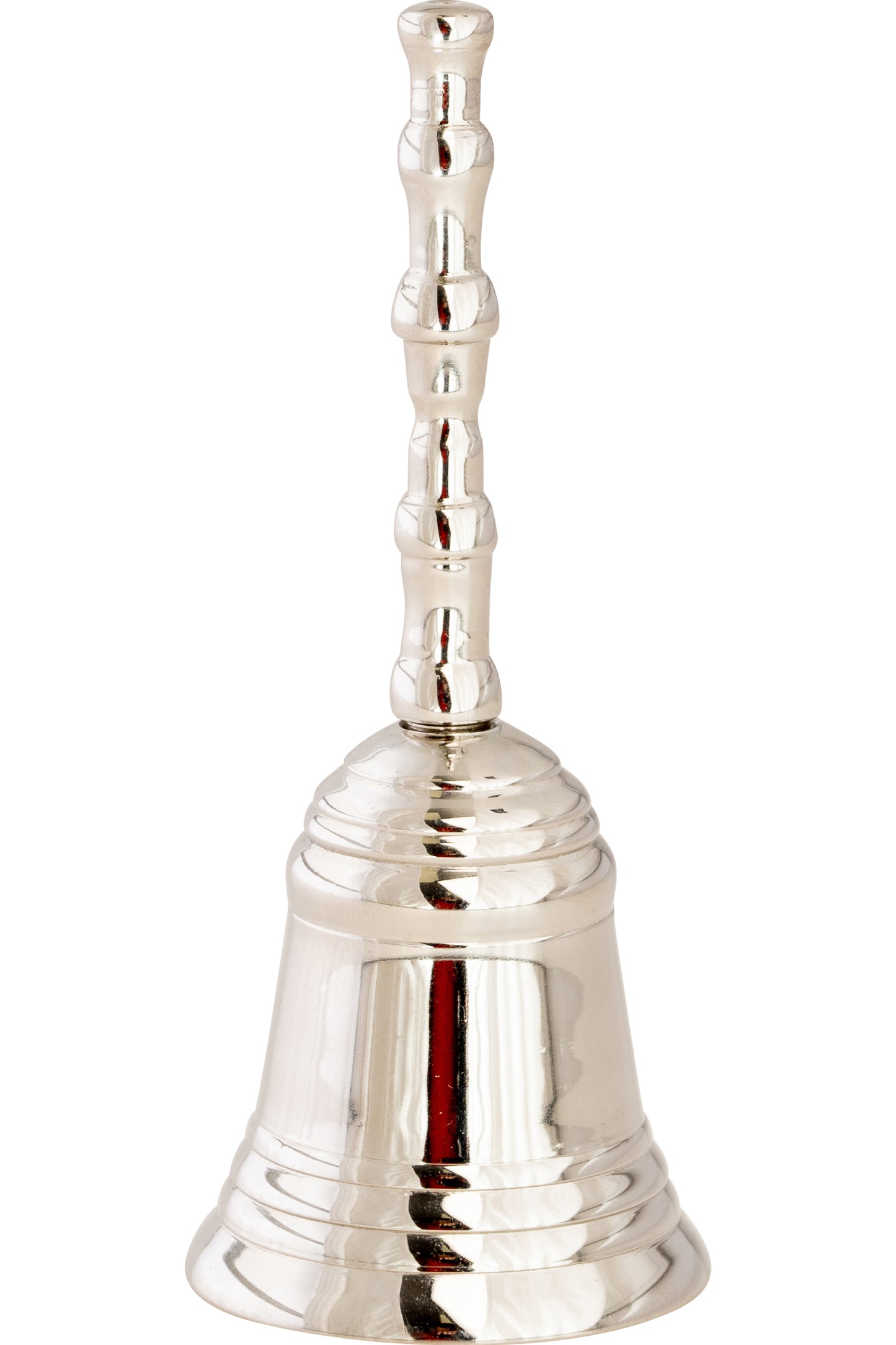 Campanello Liturgico in Ottone Mini Nichelato Altezza 9 cm