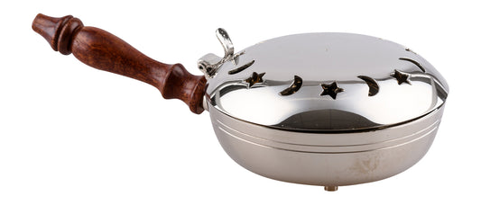 Padella Brucia Incenso in Ottone Argentato Diametro 11 cm