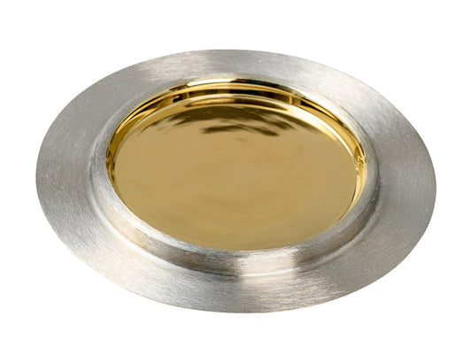 Patena Placcata Nickel Dorato Diametro 18,5 cm