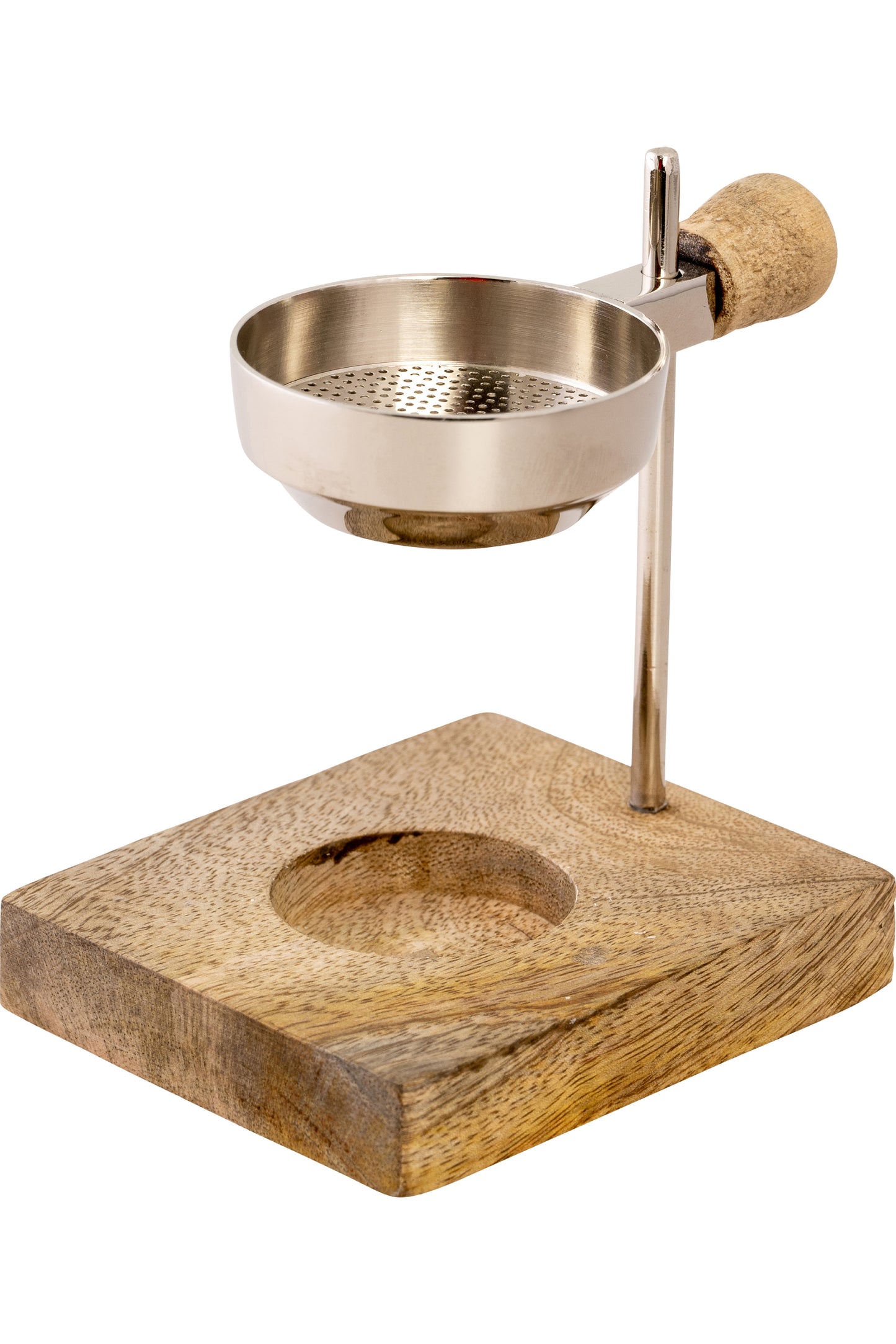 Brucia Incenso Argentato Regolabile Altezza 11 cm