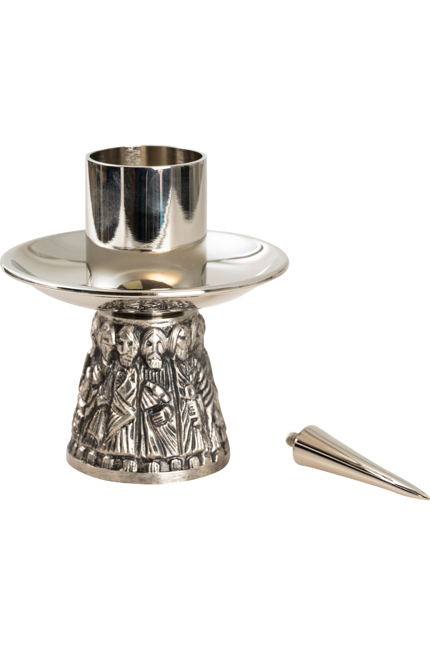 Portacandele da Altare in Ottone Altezza 7,5 cm