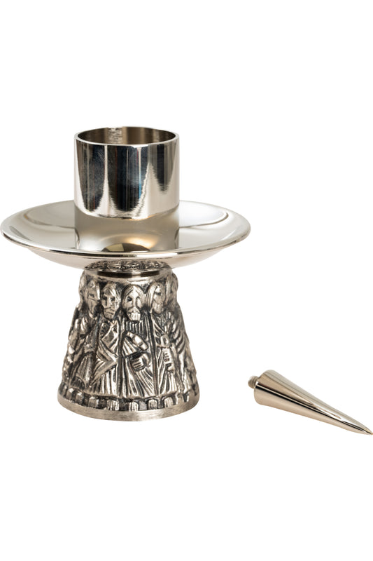 Portacandele da Altare in Ottone Altezza 7,5 cm