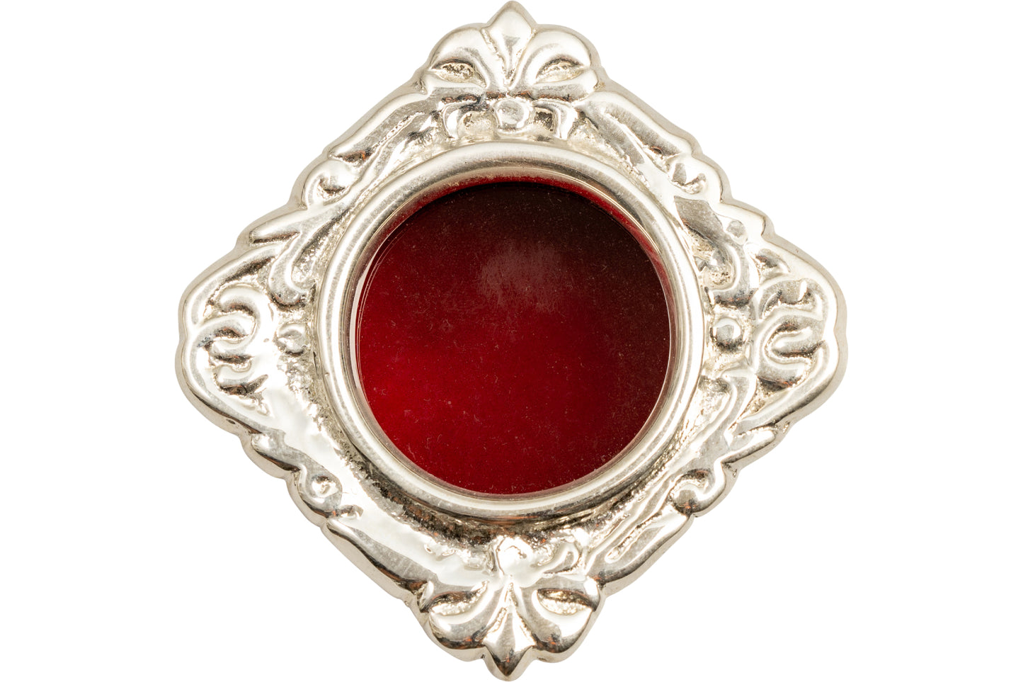 Reliquiario Tascabile Placcato Argento Diametro 6 cm