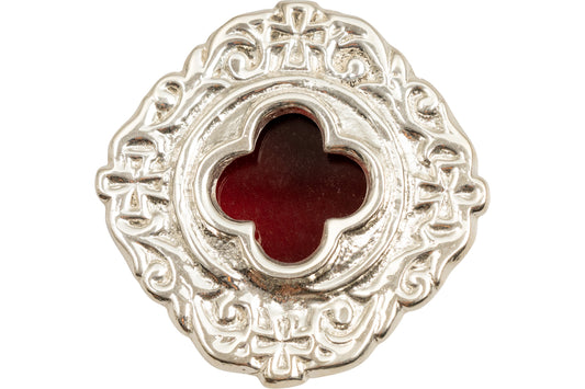 Reliquiario Tascabile Placcato Argento Diametro 6 cm