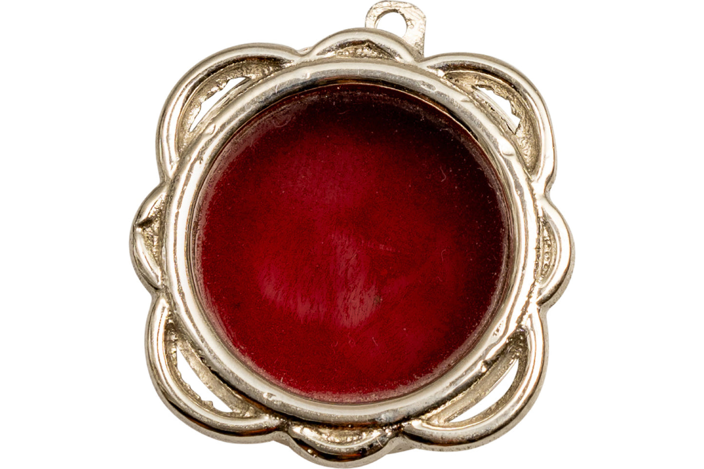 Reliquiario Tascabile Placcato Argento Diametro 2,5 cm