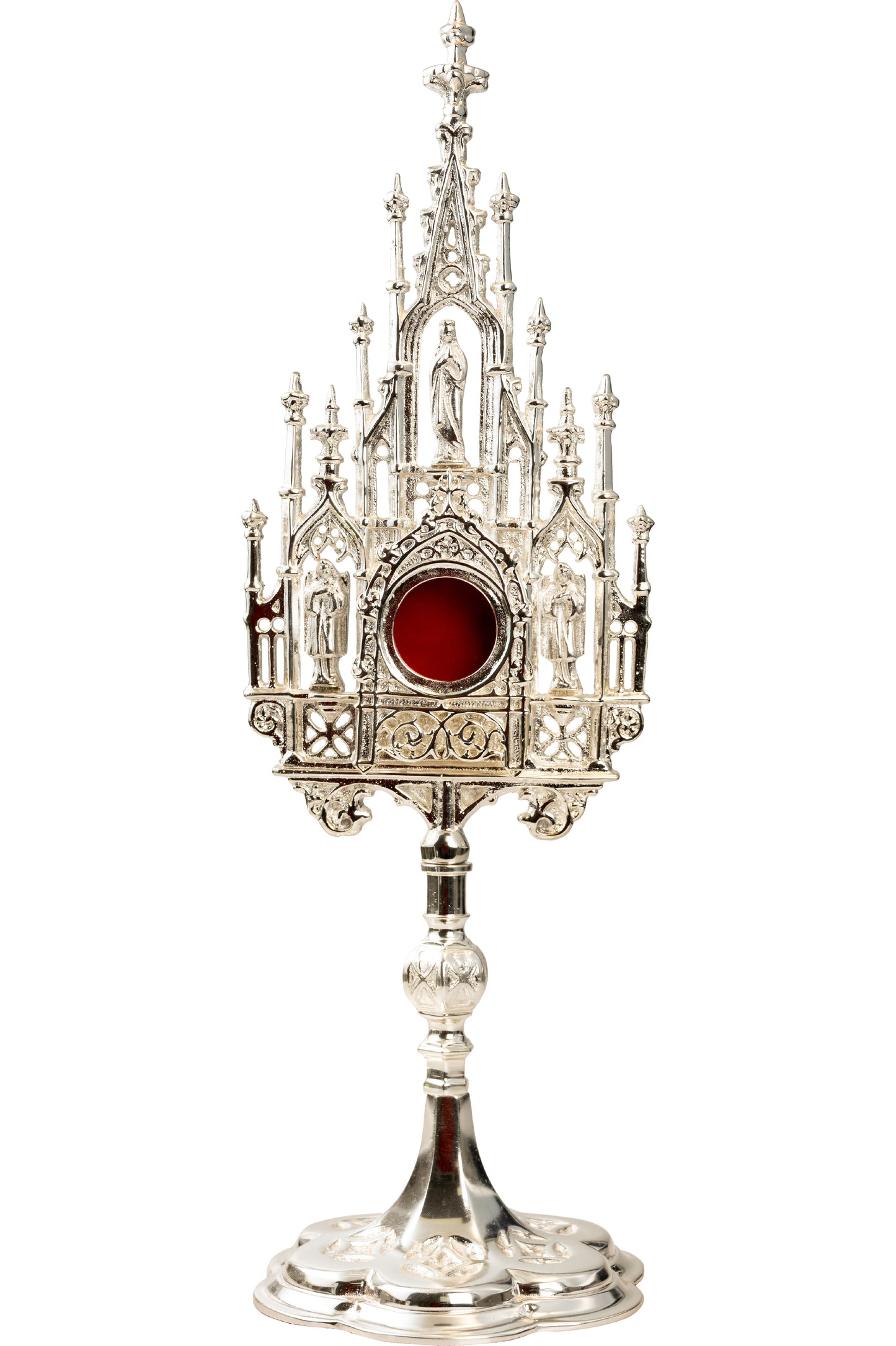 Reliquiario Gotico Argentato da Appoggio Altezza 40 cm