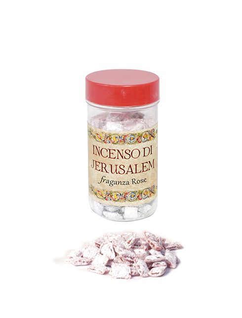 Incenso Liturgico Profumato di Jerusalem Fragranza Rose 50 grammi