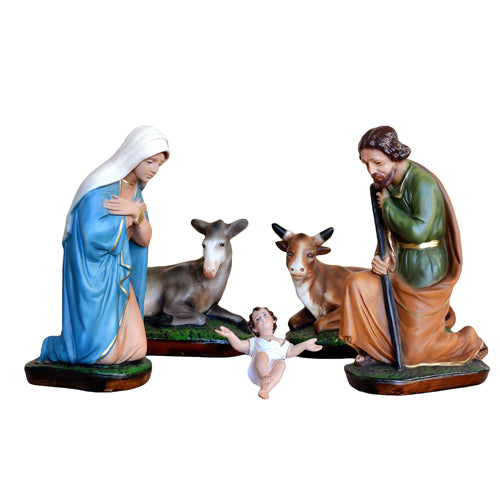 Presepe Natività 5 Pezzi 34 cm in Resina