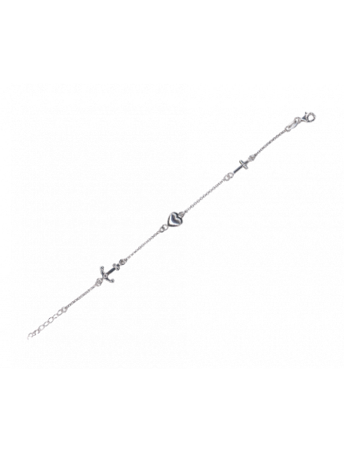Bracciale Fede Speranza e Carità in Argento