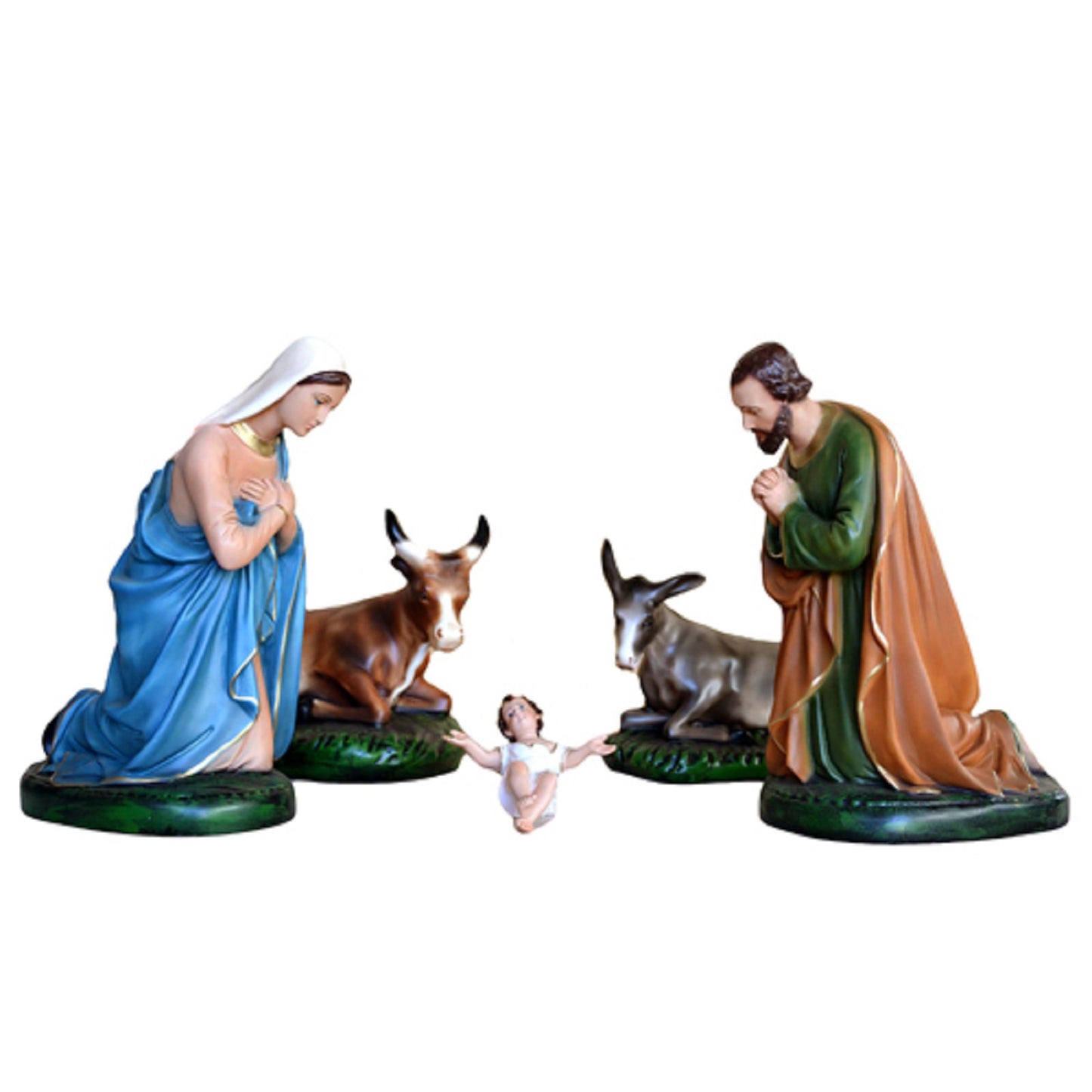 Presepe Natività 5 Pezzi 37 cm in Resina