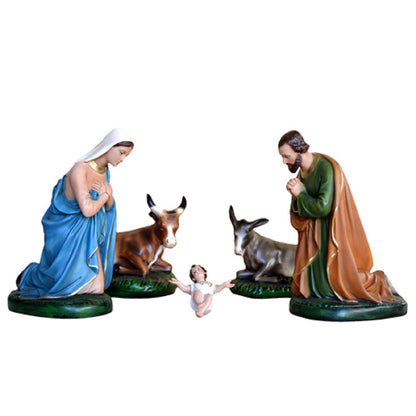 Presepe Natività 5 Pezzi 37 cm in Resina