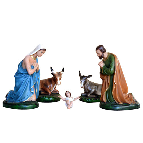 Presepe Natività 5 Pezzi 37 cm in Resina