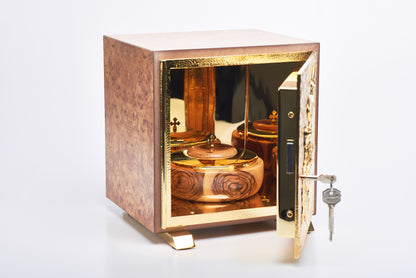 Tabernacolo Agnello con Porte Blindate in Fusione di Ottone