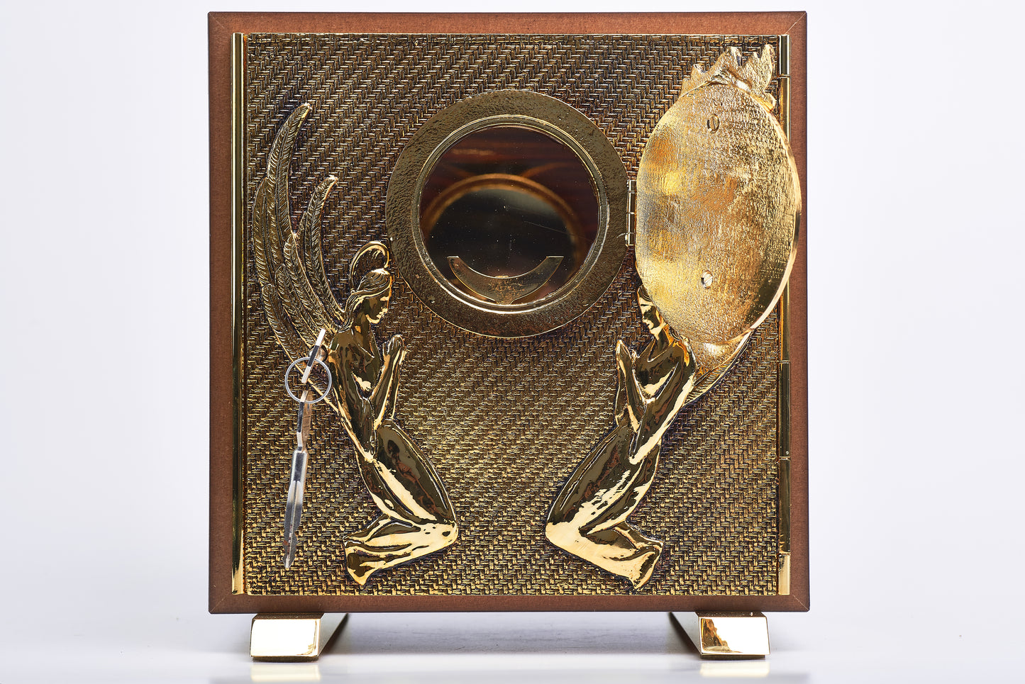 Tabernacolo Sacro Cuore con Porte Blindate in Fusione di Ottone