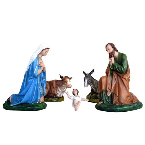 Presepe Natività 5 Pezzi 45 cm in Resina