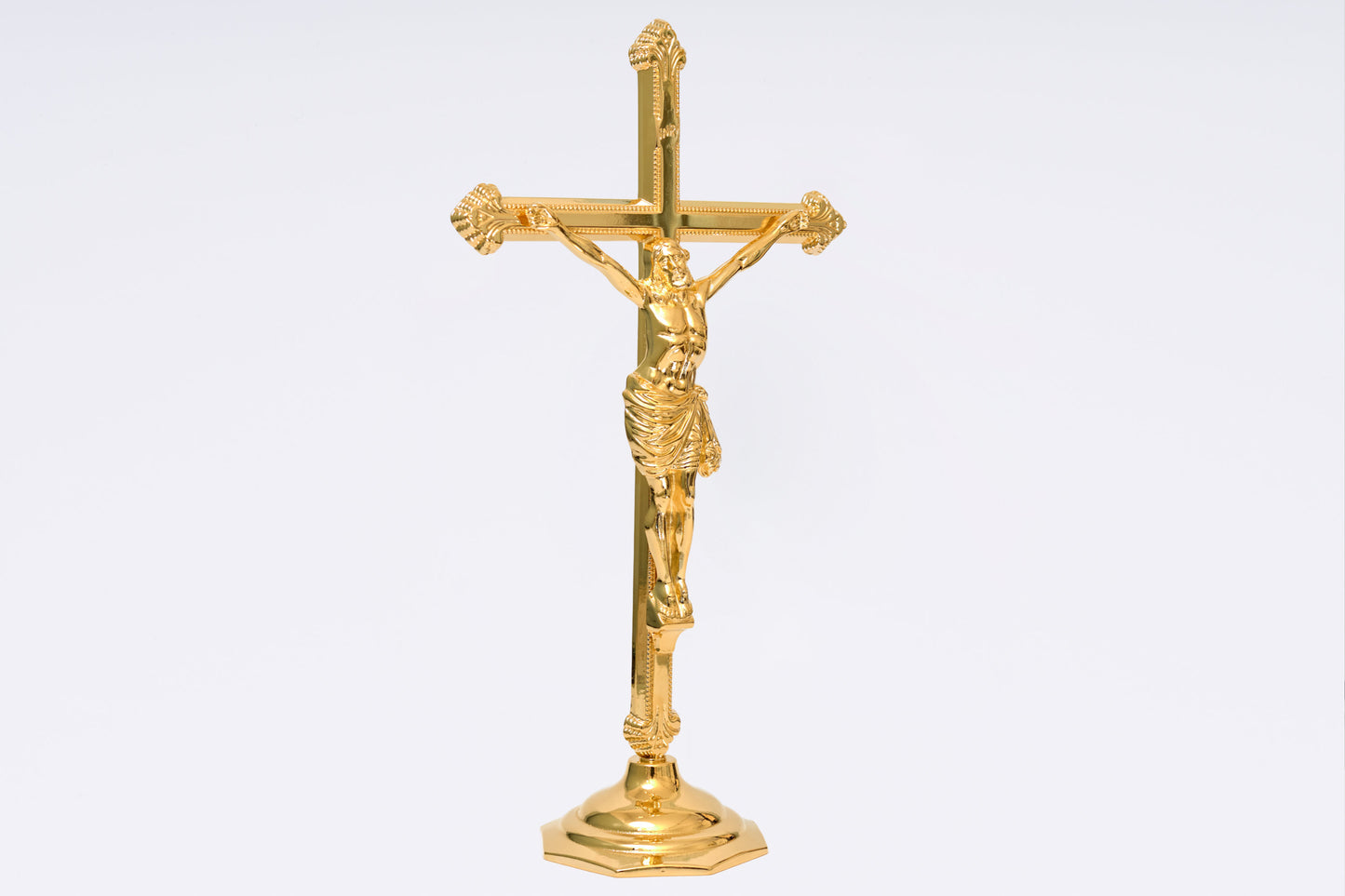 Crocifisso Croce in Ottone Altezza 46 Centimetri