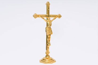 Crocifisso Croce in Ottone Altezza 46 Centimetri