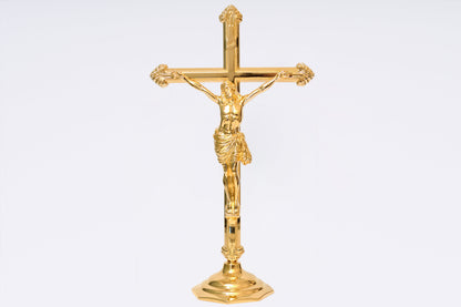 Crocifisso Croce in Ottone Altezza 46 Centimetri