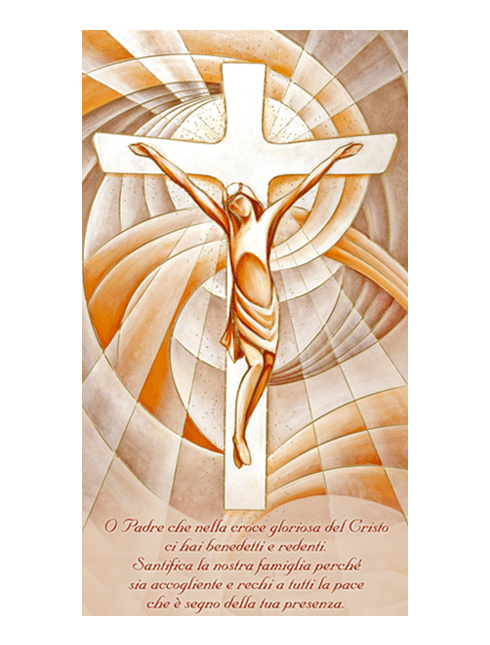 Benedizione per la Casa Gesù Crocifisso 12x22 cm 100 Pezzi