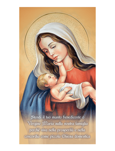 Benedizione per la Casa Madonna con Bambino 12x22 cm 100 Pezzi