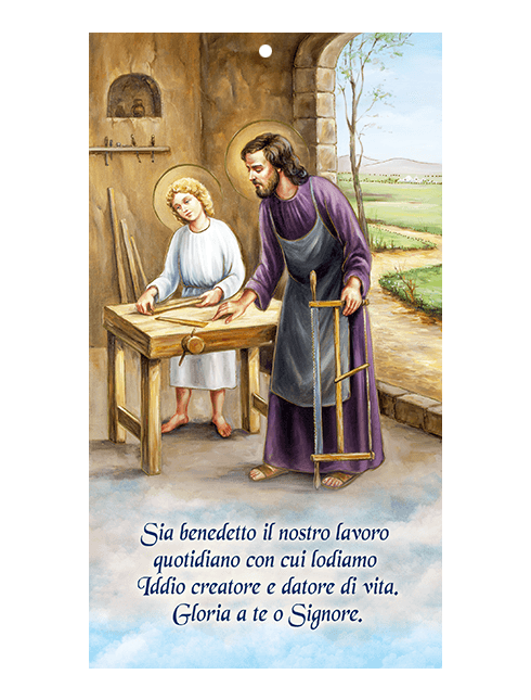 Benedizione per la Casa San Giuseppe Lavoratore 12x22 cm 100 Pezzi
