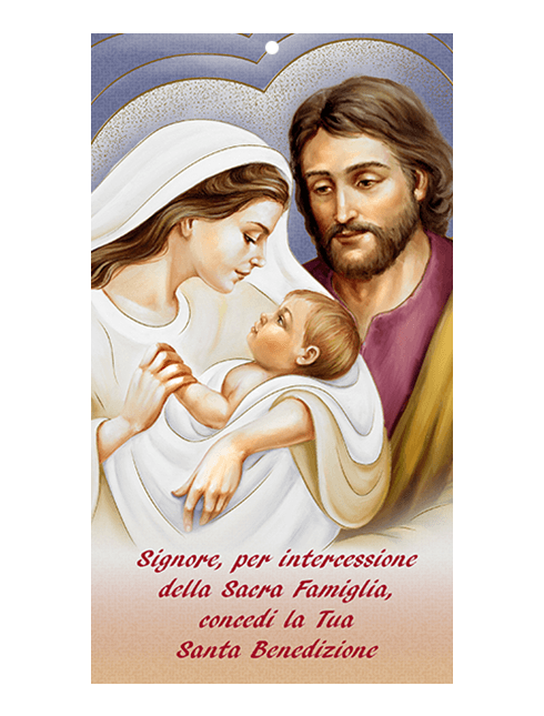 Benedizione per la Casa Sacra Famiglia 12x22 cm 100 Pezzi