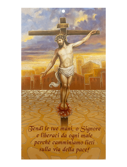 Benedizione per la Casa Gesù Crocifisso 12x22 cm 100 Pezzi