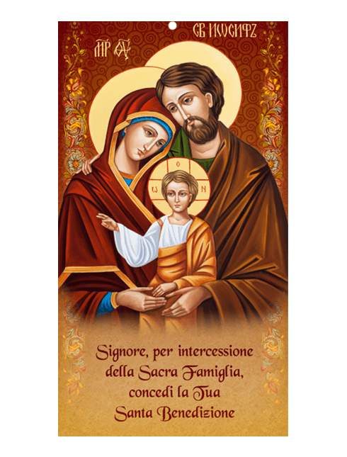 Benedizione per la Casa Sacra Famiglia 12x22 cm 100 Pezzi