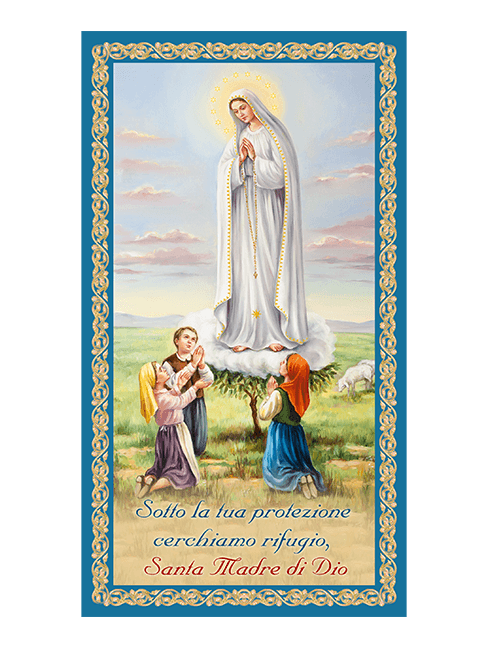 Benedizione per la Casa in 3D Madonna di Fatima 11x21 cm 100 Pezzi