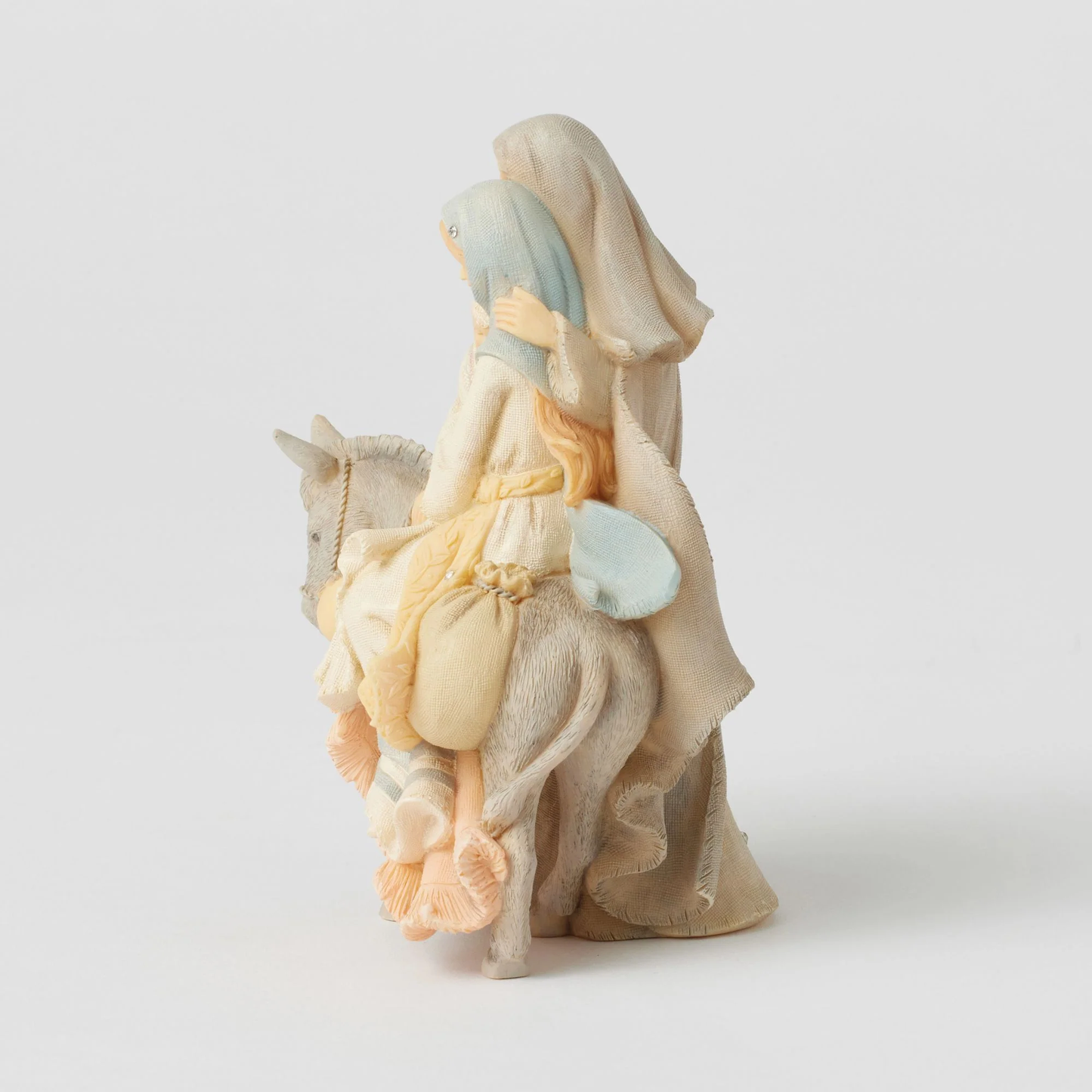 Statuetta Foundations Sacra Famiglia con Asino 24 Centimetri