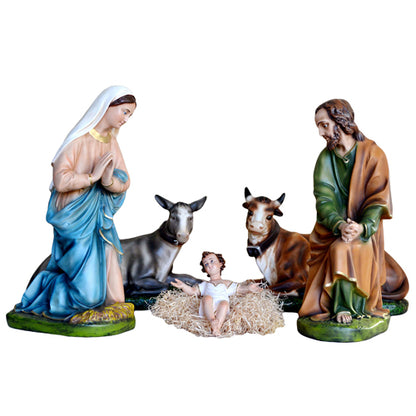 Presepe Natività 5 Pezzi 65 cm in Resina