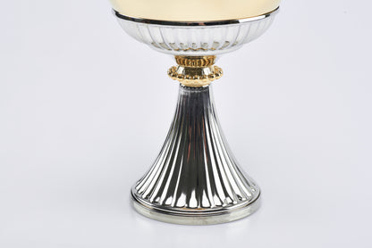 Calice in Ottone Nichelato Altezza 20 Centimetri