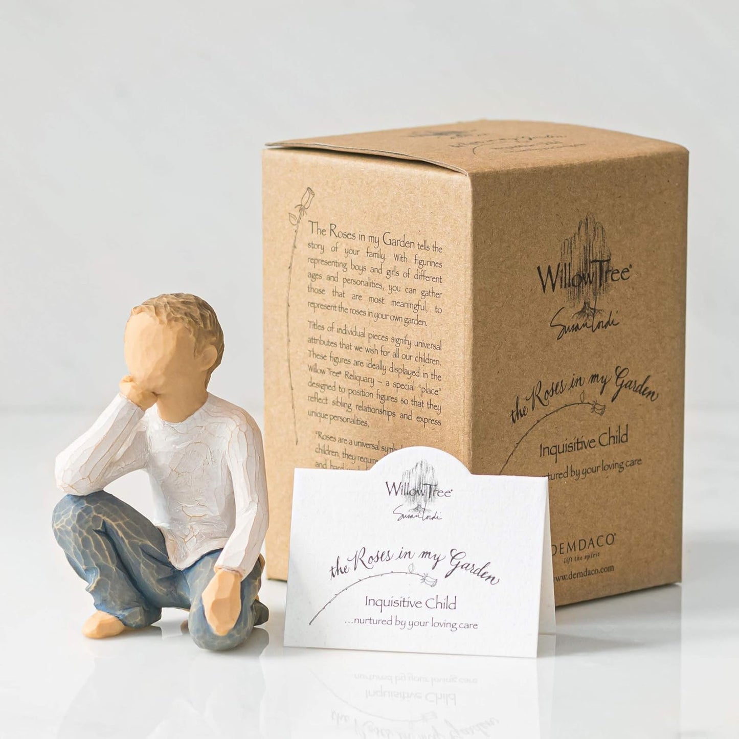 Statuetta Willow Tree 26227 Ragazzo Curioso 8,5 Centimetri