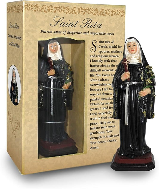 Statuetta in Confezione Regalo Santa Rita da Cascia 12 Centimetri