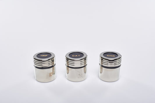 Tris Vasetti Olio Santo in Astuccio