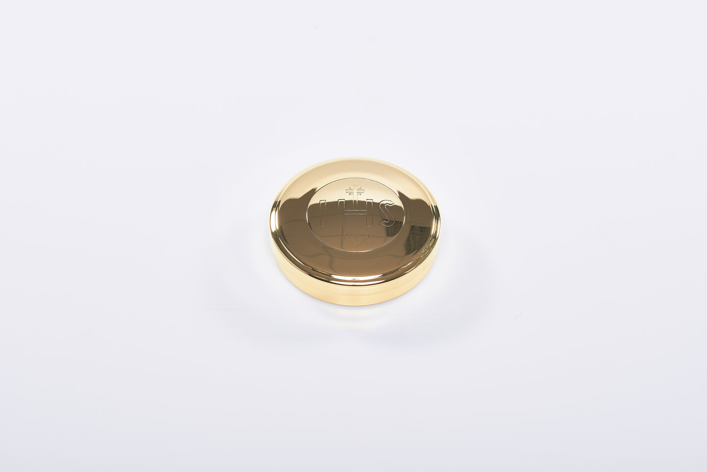 Scatola Porta Ostie IHS Diametro 7,5 Centimetri
