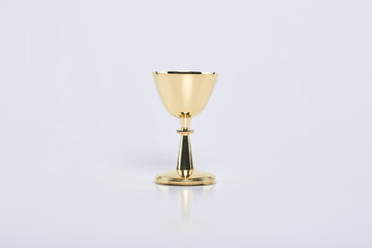 Calice Decorato in Ottone Dorato Altezza 12,5 Centimetri