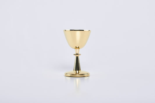 Calice Decorato in Ottone Dorato Altezza 12,5 Centimetri