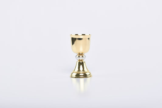 Calice Decorato in Ottone Dorato 11 Centimetri
