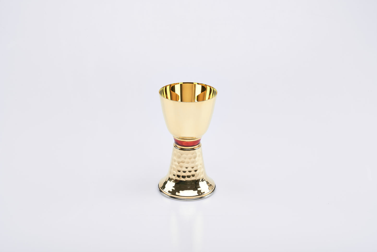 Calice Classico con Anello in Ottone Dorato Altezza 16 Centimetri