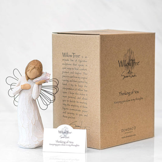 Statuetta Willow Tree 26131 Angelo Pensando a Te 13.5 Centimetri