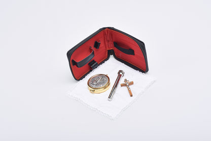 Piccolo Astuccio con Zip in Pelle di Vitello 9x11x2 Centimetri