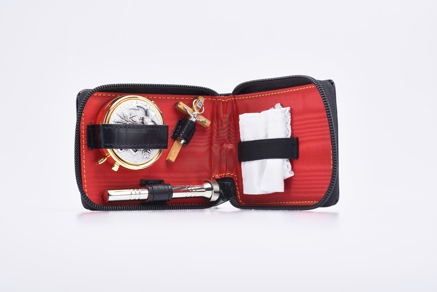Piccolo Astuccio con Zip in Pelle di Vitello 9x11x2 Centimetri