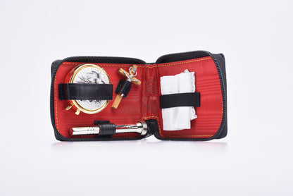 Piccolo Astuccio con Zip in Pelle di Vitello 9x11x2 Centimetri