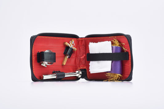 Piccolo Astuccio con Zip in Pelle di Vitello 9x11x2 Centimetri